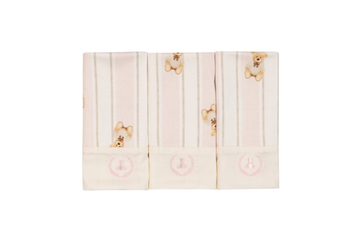 Kit Pano de Boca Malha 3pçs