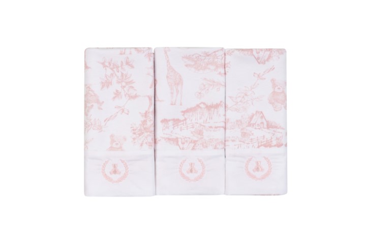 Kit Pano de Boca Malha 3pçs