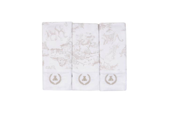 Kit Pano de Boca Malha 3pçs