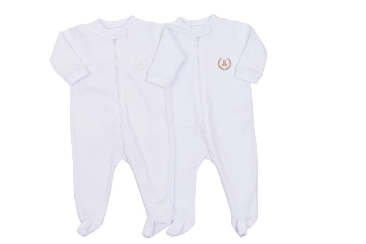 Kit Macacão com Zíper e Pé 2pçs