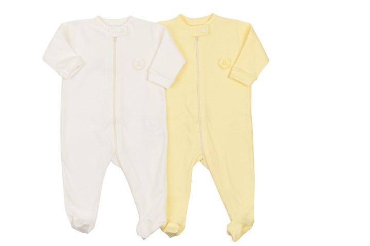 Kit Macacão com Zíper e Pé 2pçs