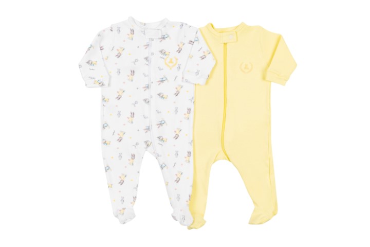 Kit Macacão com Zíper e Pé 2pçs