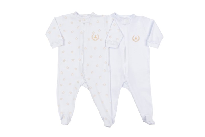 Kit Macacão com Zíper e Pé 2pçs