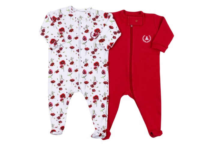 Kit Macacão com Zíper e Pé 2pçs