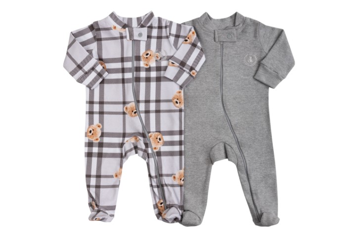 Kit Macacão com Zíper e Pé 2pçs