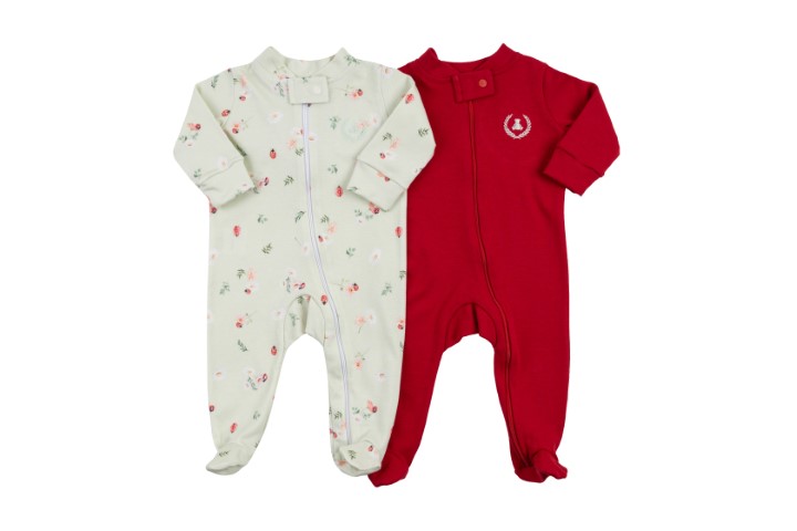 Kit Macacão com Zíper e Pé 2pçs