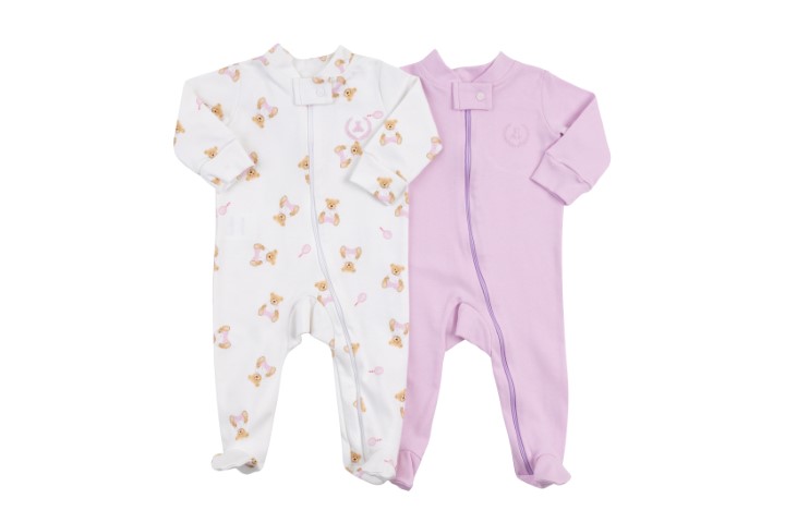 Kit Macacão com Zíper e Pé 2pçs