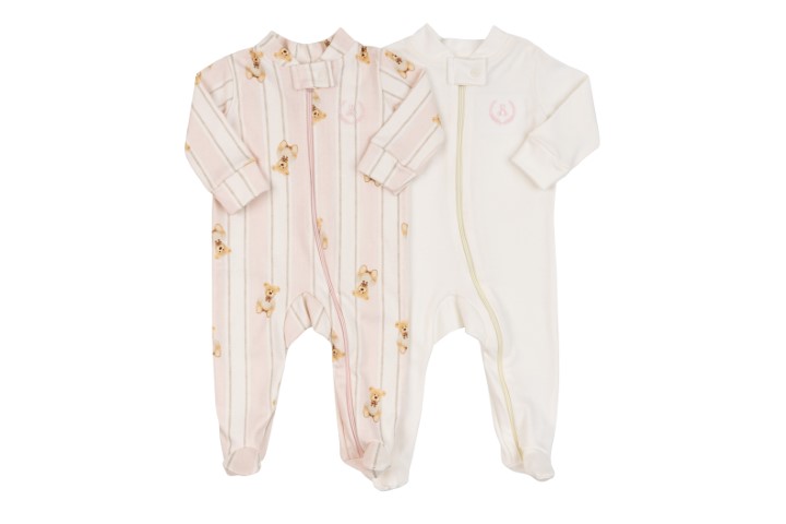 Kit Macacão com Zíper e Pé 2pçs