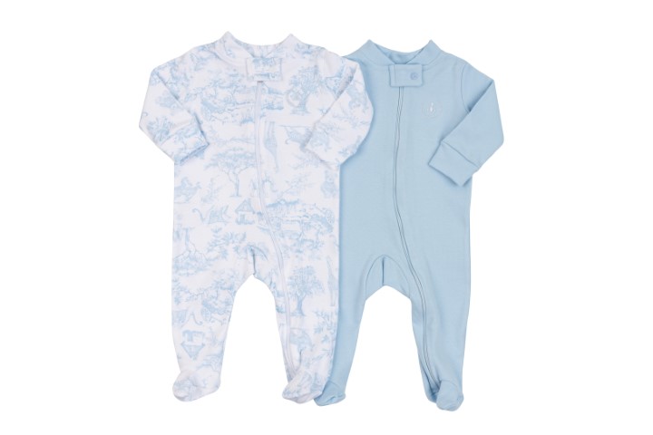 Kit Macacão com Zíper e Pé 2pçs