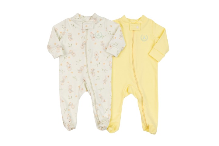 Kit Macacão com Zíper e Pé 2pçs