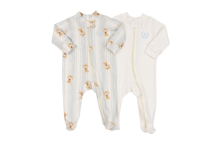 Kit Macacão com Zíper e Pé 2pçs