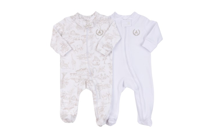 Kit Macacão com Zíper e Pé 2pçs