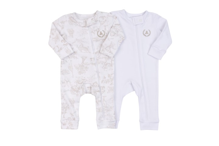 Kit Macacão com Zíper Sem Pé 2pçs