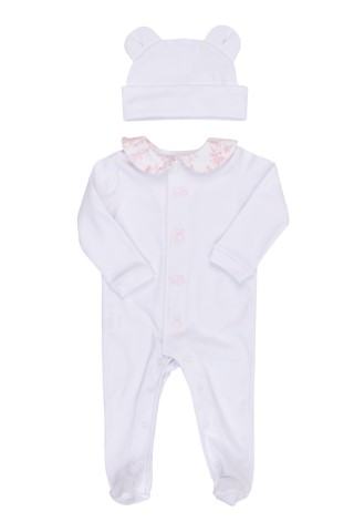 Kit Macacão Gola e Toca Urso 2 Pçs