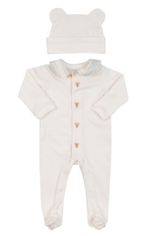 Kit Macacão Gola e Toca Urso 2 Pçs